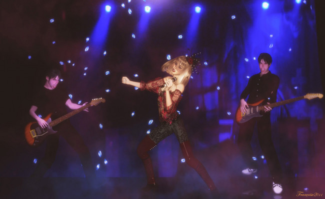 Обои картинки фото 3д, графика, people, люди, концерт