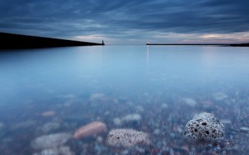 Картинка природа побережье гавань маяк океан