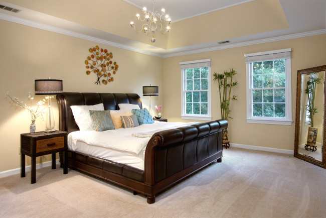 Обои картинки фото интерьер, спальня, кровать