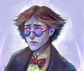 Картинка рисованное кино бабочка бантик очки арт zapekanka мужчина парень ice king simon petricov время приключений adventure time