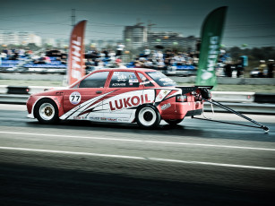 Картинка спорт drag+racing dragster vaz 2110 lada