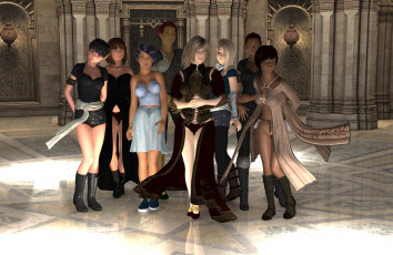 Картинка 3д+графика эльфы+ elves взгляд эльфийки фон