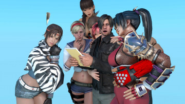 Картинка 3д+графика люди+ people мужчина фон взгляд девушка