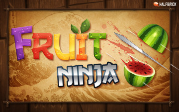 Картинка fruit+ninja видео+игры -+fruit+ninja арбуз