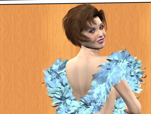 Обои картинки фото 3д графика, люди , people, взгляд, фон, девушка