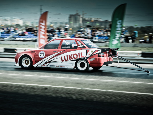 Обои картинки фото спорт, drag racing, dragster, vaz, 2110, lada
