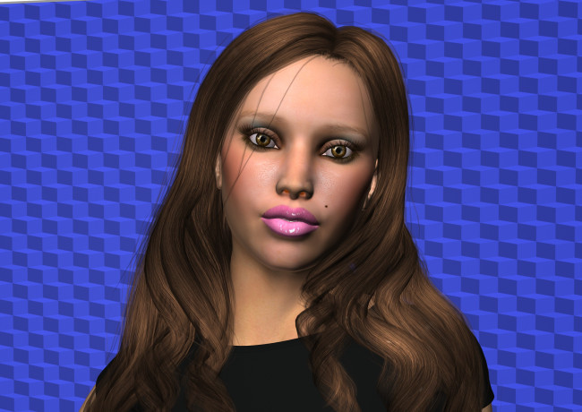 Обои картинки фото 3д графика, портрет , portraits, фон, взгляд, девушка