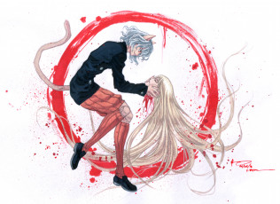 Картинка аниме hunter+x+hunter голова охотник кайто королевский страж питу неферпиту