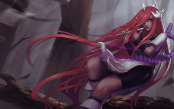 Картинка аниме naruto флейта рога девушка tayuya арт daishiro