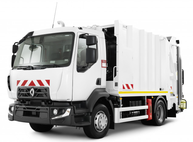 Обои картинки фото автомобили, мусоровозы, 2013г, rolloffcon, d16, renault