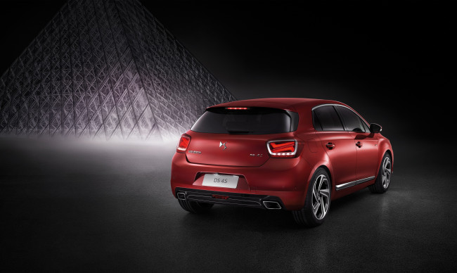 Обои картинки фото автомобили, citroen, ds, 4s, 2015г, красный