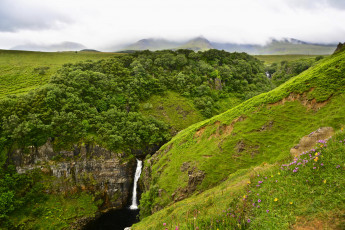 Картинка природа водопады поток лето