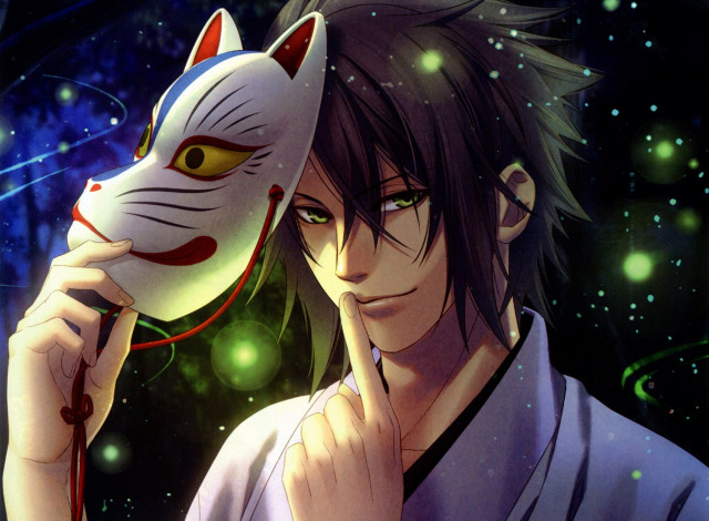 Обои картинки фото аниме, hakuouki, okita, souji