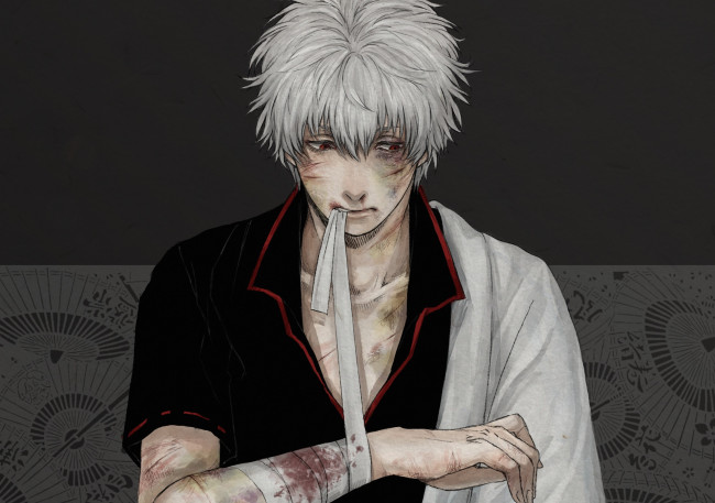 Обои картинки фото аниме, gintama, гинтоки