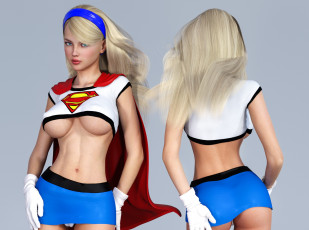 Картинка 3д+графика люди+ people взгляд девушки фон