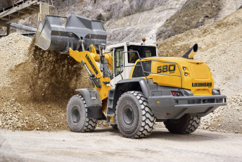 Картинка техника фронтальные+погрузчики liebherr