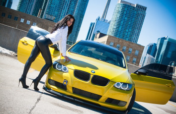 Картинка автомобили -авто+с+девушками bmw