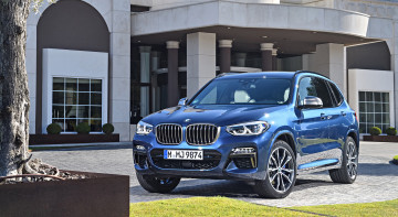 Картинка bmw+x3+m40i+2018 автомобили bmw 2018 m40i x3 blue