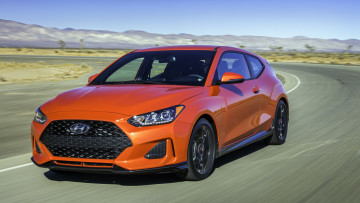 обоя hyundai veloster turbo 2019, автомобили, hyundai, 2019, turbo, veloster, оранжевый