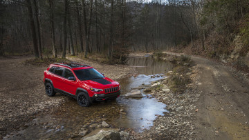 Картинка jeep+cherokee+trailhawk+2019 автомобили jeep red 2019 trailhawk cherokee