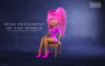 Картинка 3д+графика мультфильмы+и+в+игры фон взгляд девушка