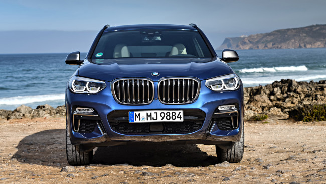 Обои картинки фото bmw x3 m40i 2018, автомобили, bmw, blue, 2018, m40i, x3