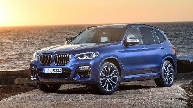 Обои картинки фото bmw x3 m40i 2018, автомобили, bmw, blue, 2018, m40i, x3