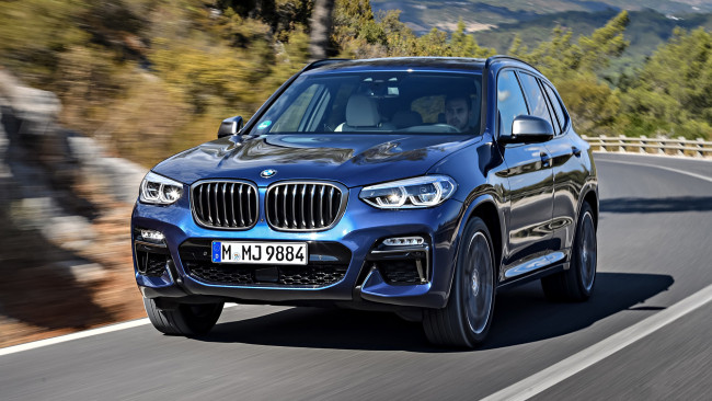 Обои картинки фото bmw x3 m40i 2018, автомобили, bmw, x3, blue, 2018, m40i