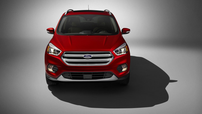 Обои картинки фото ford escape 2017, автомобили, ford, escape, 2017, red