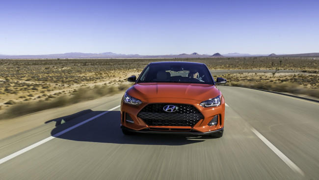 Обои картинки фото hyundai veloster turbo 2019, автомобили, hyundai, 2019, turbo, veloster, оранжевый