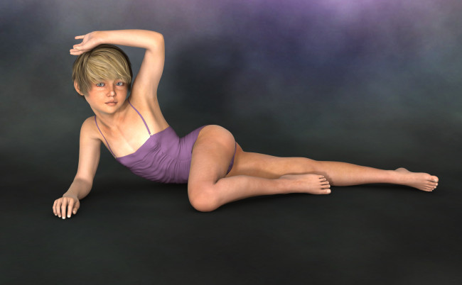 Обои картинки фото 3д графика, люди , people, взгляд, фон, девочка