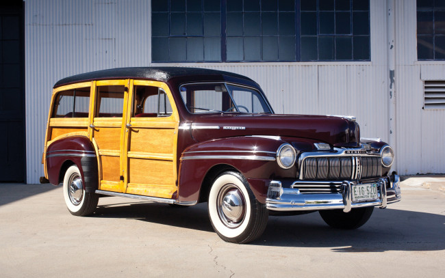 Обои картинки фото mercury station wagon 1947, автомобили, mercury, 1947, wagon, station