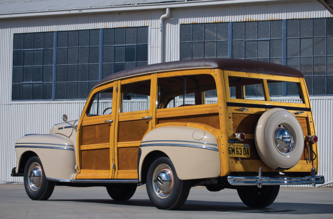 Обои картинки фото mercury station wagon 1948, автомобили, mercury, wagon, station, 1948
