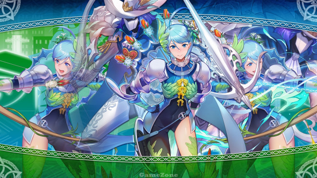 Обои картинки фото видео игры, fire emblem, fire, emblem, heroes, virion, eleonora, yumizuru