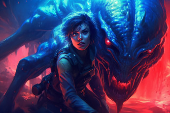 Картинка фэнтези красавицы+и+чудовища нейросети графика нейроарт ai art нейронные сети рисунки нейро искусство