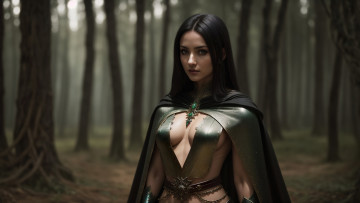 Картинка 3д 3д+графика люди+ people girl fantasy nature art digital stable diffusion