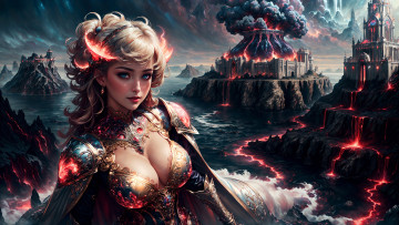 Картинка фэнтези девушки нейросети графика нейроарт ai art нейронные сети рисунки нейро искусство нейрографика graphics neuroart neural networks drawings neuro neurography