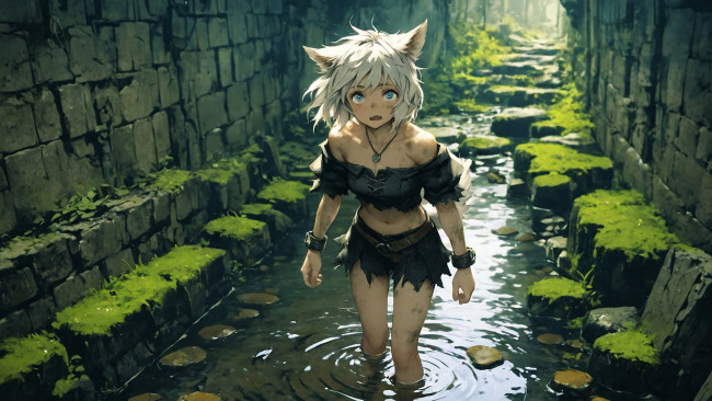 Обои картинки фото аниме, животные,  существа, нейросети, графика, нейроарт, ai, art, нейронные, сети, рисунки, нейро, искусство, нейрографика, graphics, neuroart, neural, networks, drawings, neuro, neurography