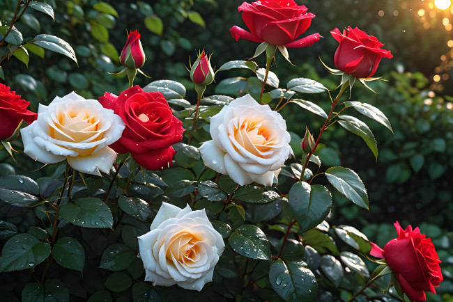 Обои картинки фото 3д графика, цветы , flowers, розы