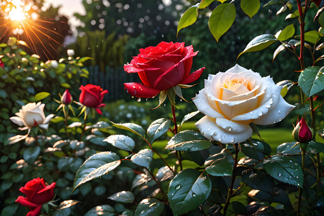 Обои картинки фото 3д графика, цветы , flowers, розы