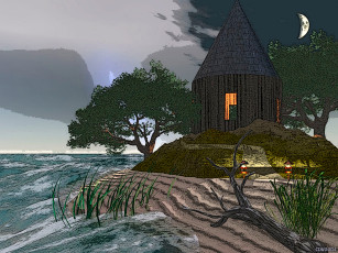 Картинка рисованные природа