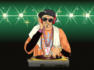 Картинка векторная графика dj