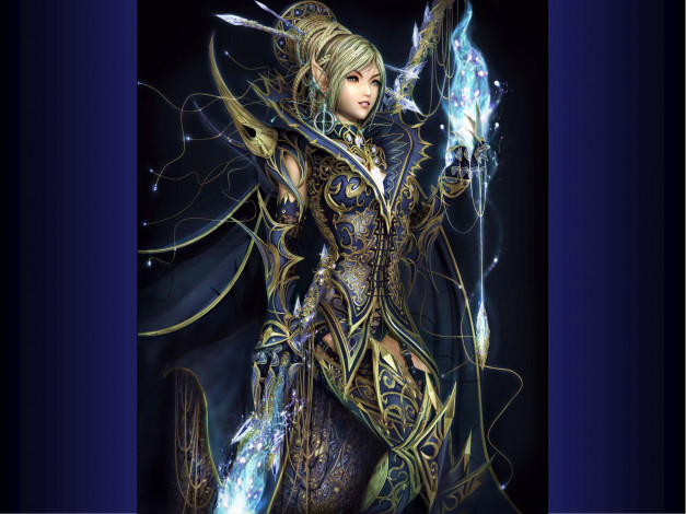 Обои картинки фото эльф, 3д, графика, fantasy, фантазия