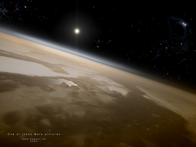 Обои картинки фото космос, марс