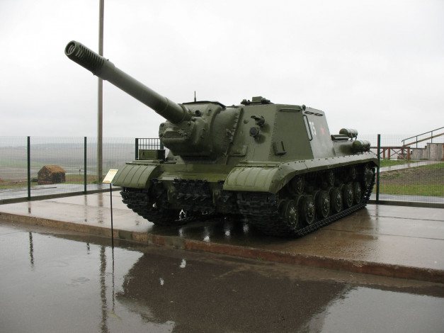 Обои картинки фото техника, военная, ису, 152, гусеничная, бронетехника