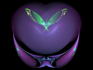 Картинка 3д графика fractal фракталы фон узор