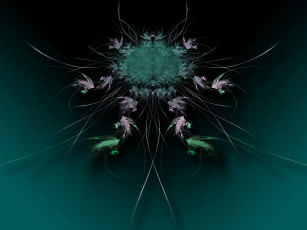 Картинка 3д графика fractal фракталы узор фон