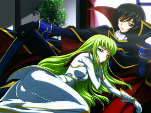 Картинка аниме code geass парень девушка