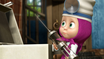 Картинка мультфильмы маша медведь