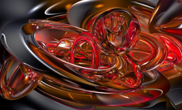 Картинка 3д графика fractal фракталы узор фон